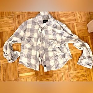 Rails Cropped Flannel Shirt